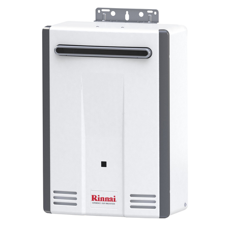 RINNAI HE 5.3 GPM 120,000 BTU Propane Gas Exterior Tankless Water Heater V53DEP